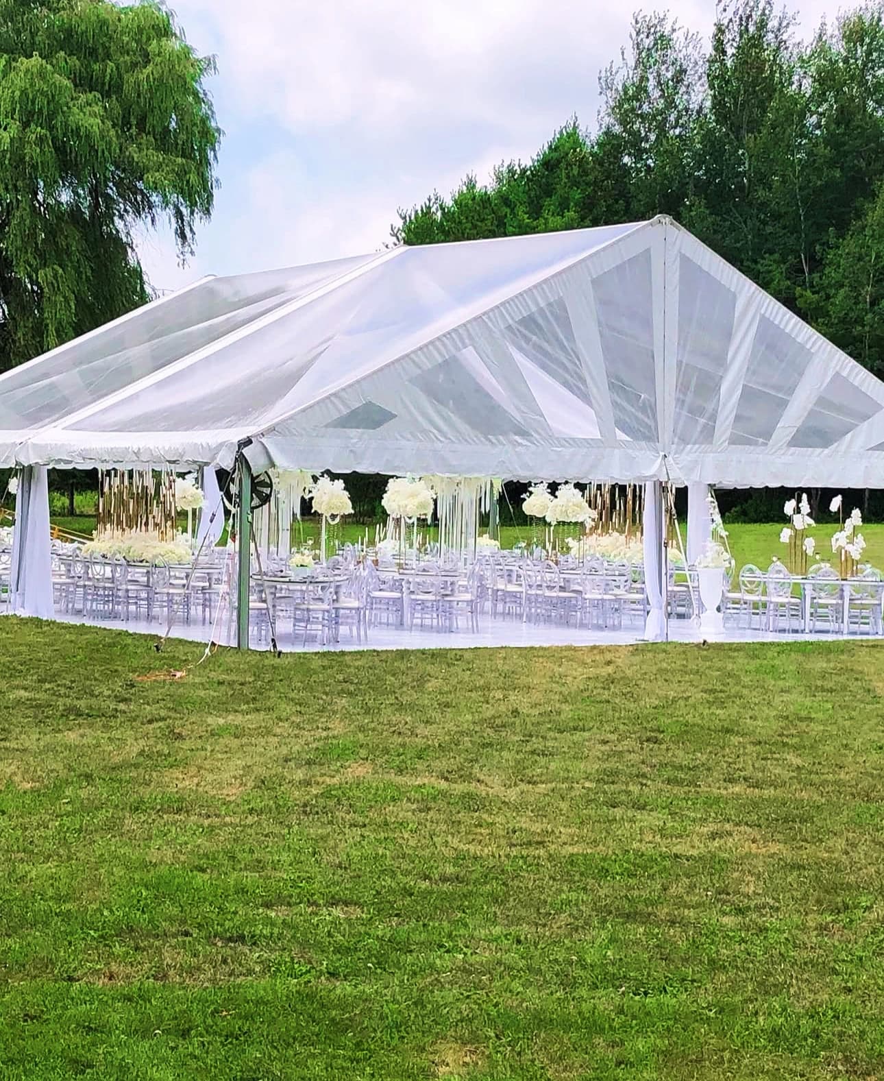 Outdoor wedding ceremony