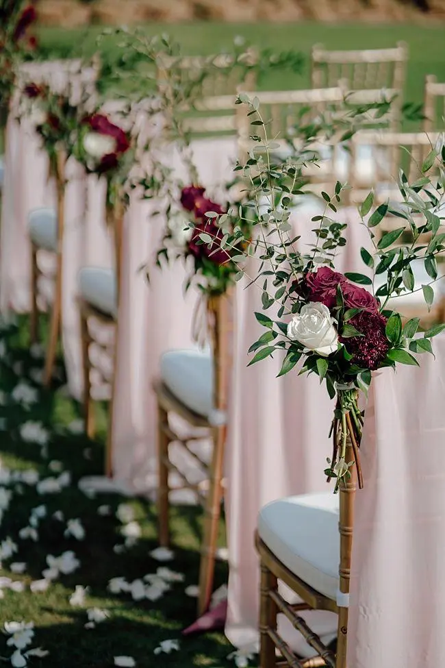 Elegant outdoor wedding ceremony